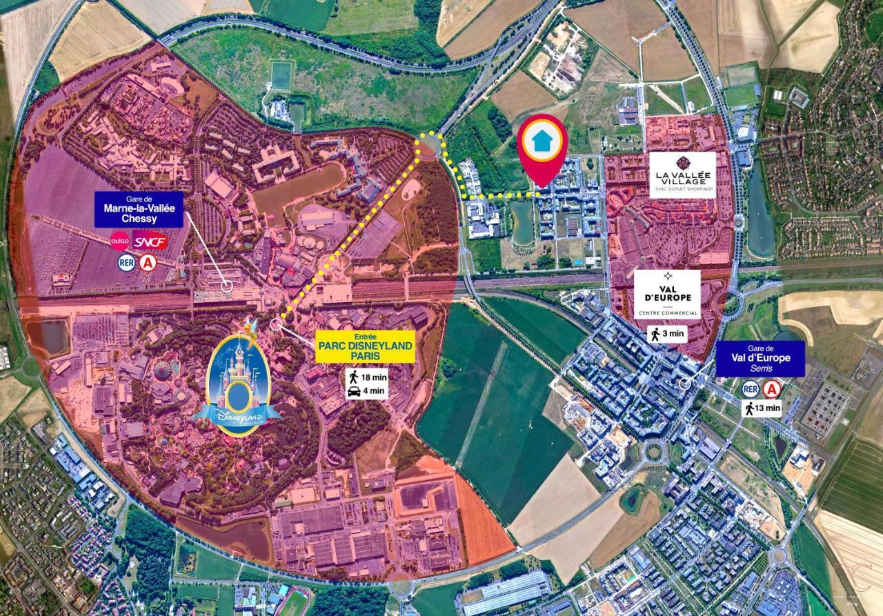 Disneyland-Paris, 8Pers, Wifi, Netflix, 2 Parkings 塞里斯 外观 照片
